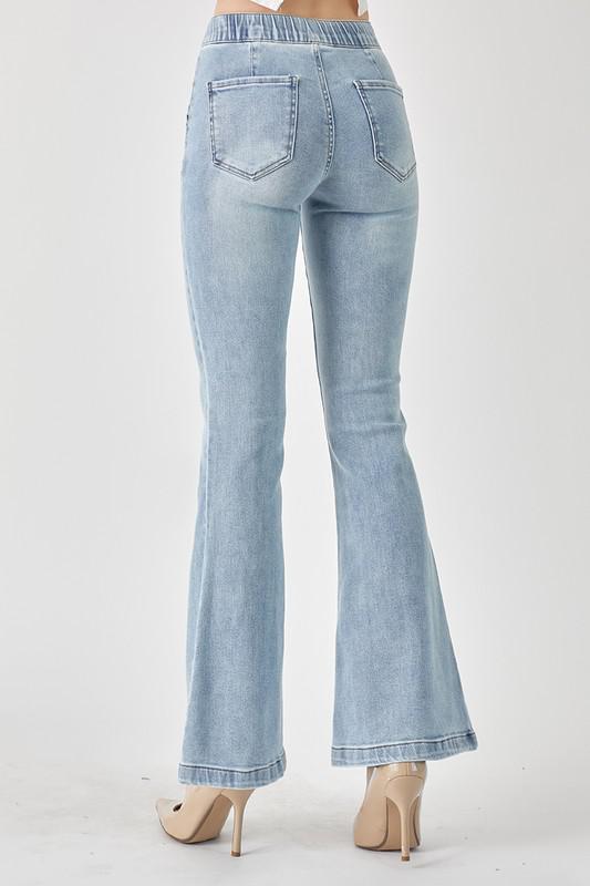 Flare Jeans With Draw String Waist