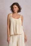 Gauze Tie Top Tank