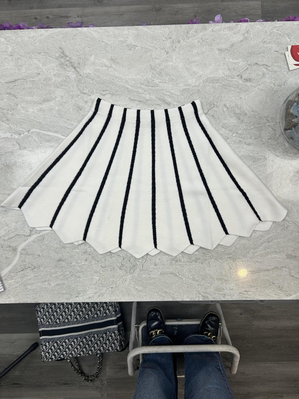 Fine Knit A-Line Skirt