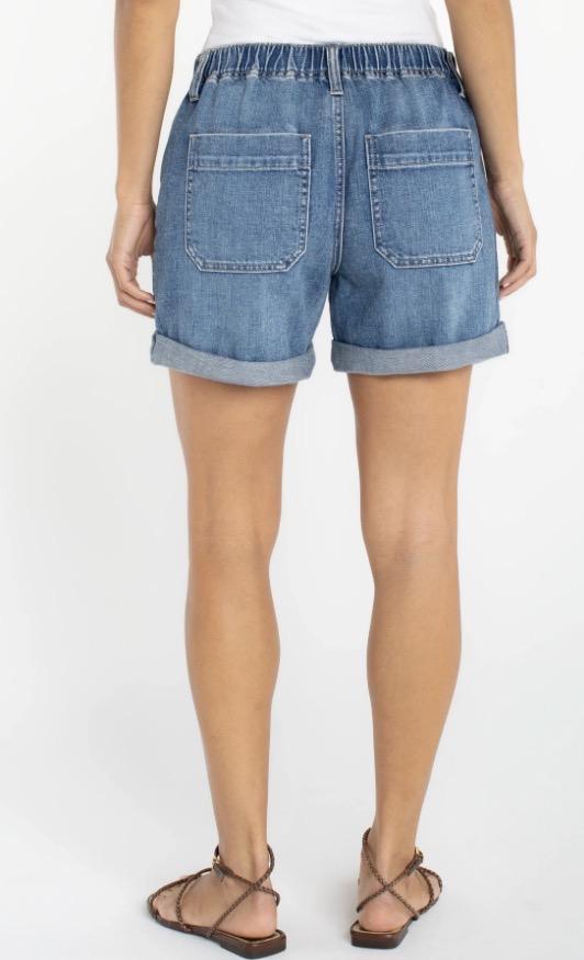 Elastic Back Cuffed Short