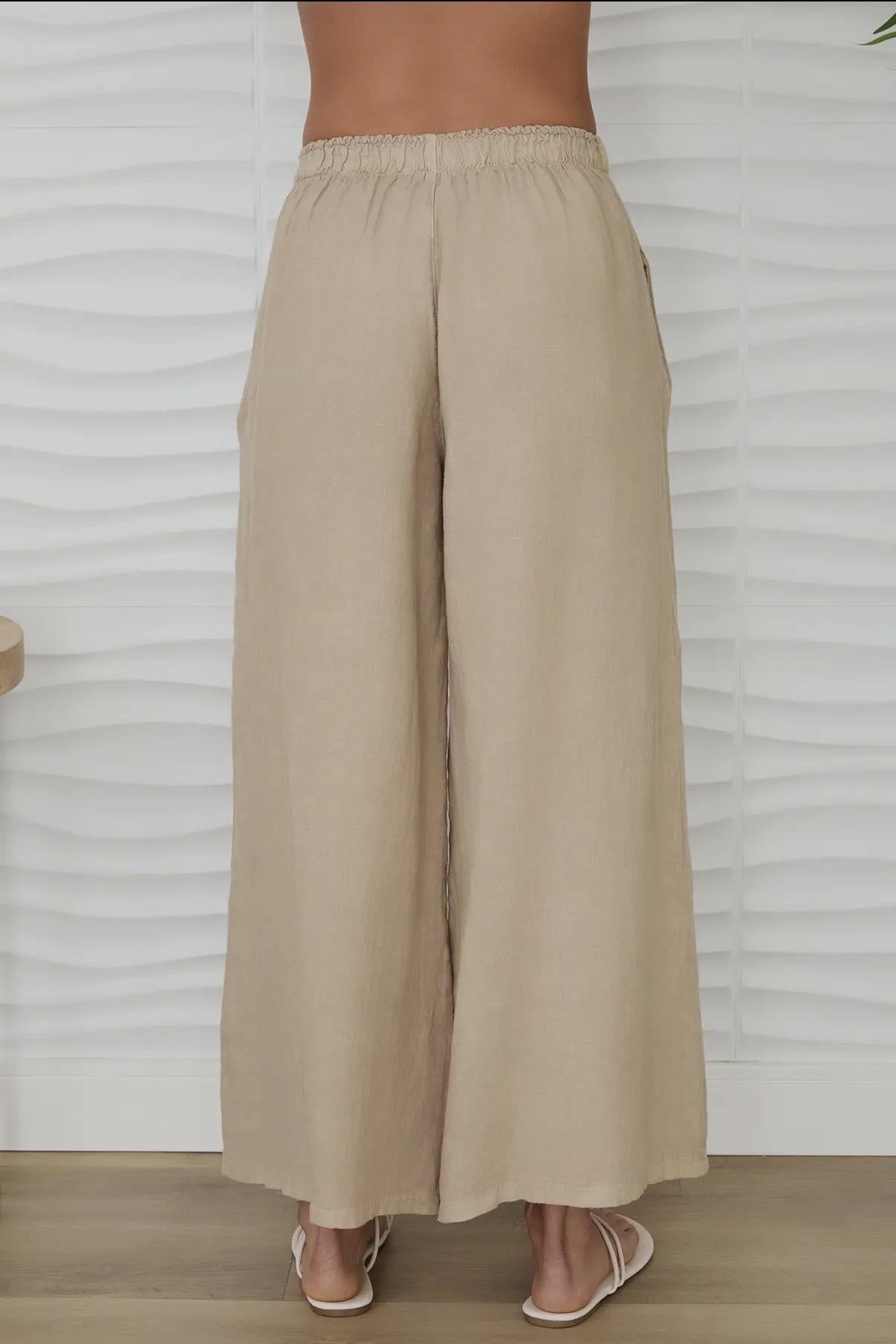 Linen Palazzo Pants