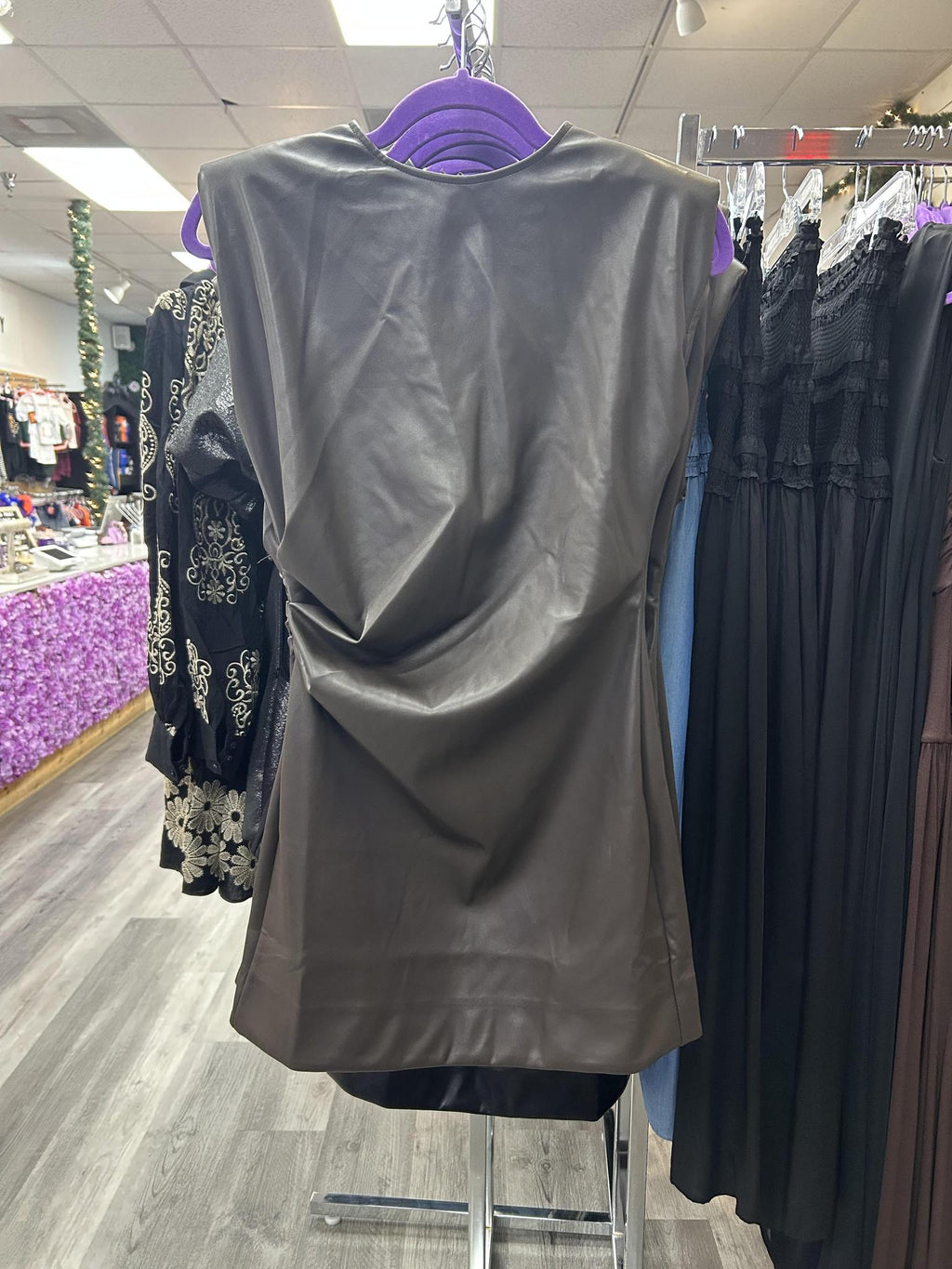 Emily Vegan Leather Dress