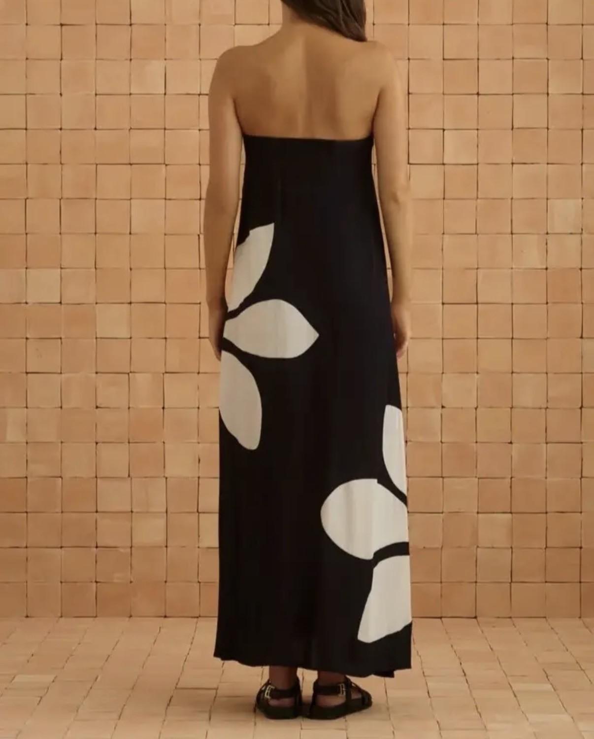 Bandeau A-Line Maxi Dress