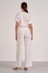 Cinch Waist Gauze Pants