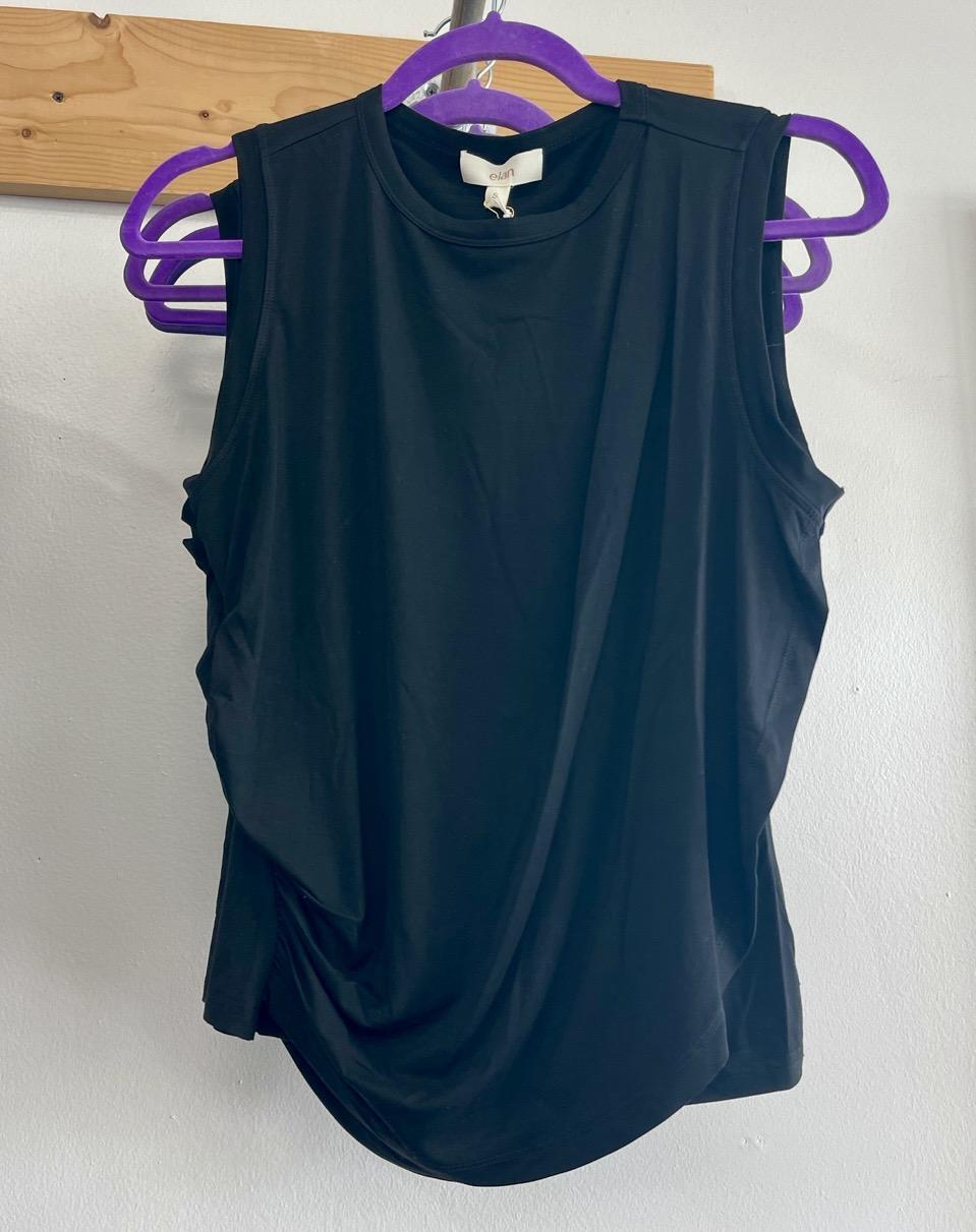 Sleeveless Drape Front Top