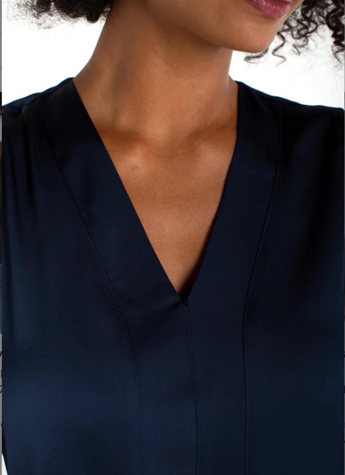 Sleeveless Satin Tank