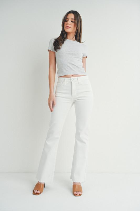 Flare Jeans with Hem Detail