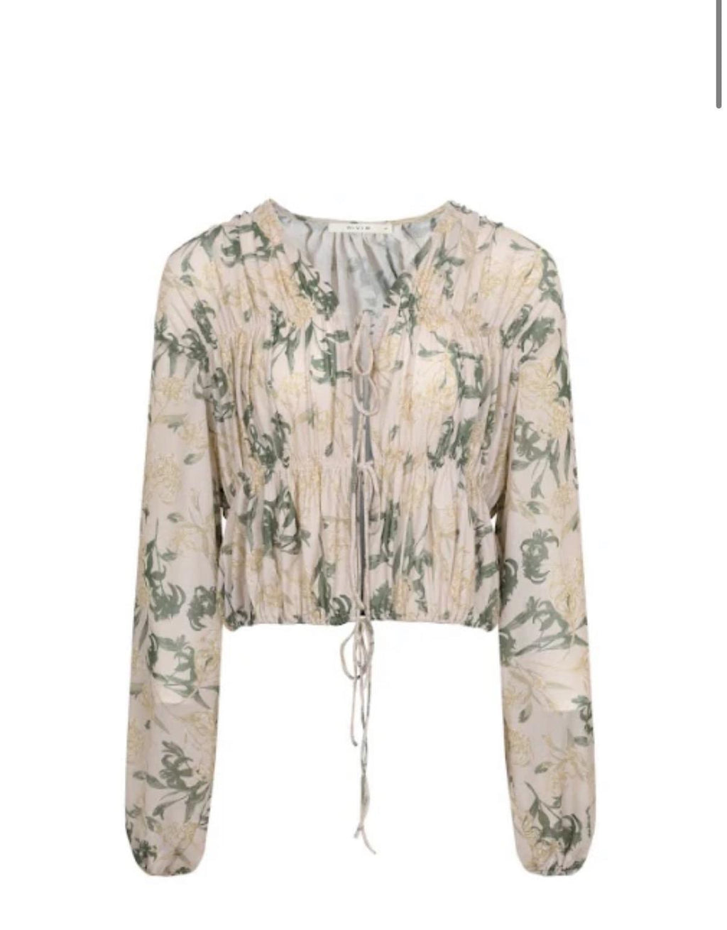 Sheer Floral Blouse