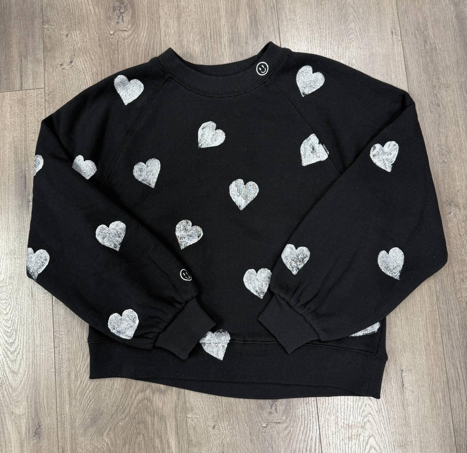 Metallic Heart Sweatshirt