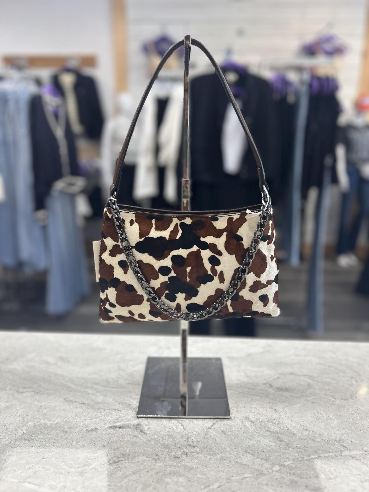 Genuine Calf Hair Shoulder Bag