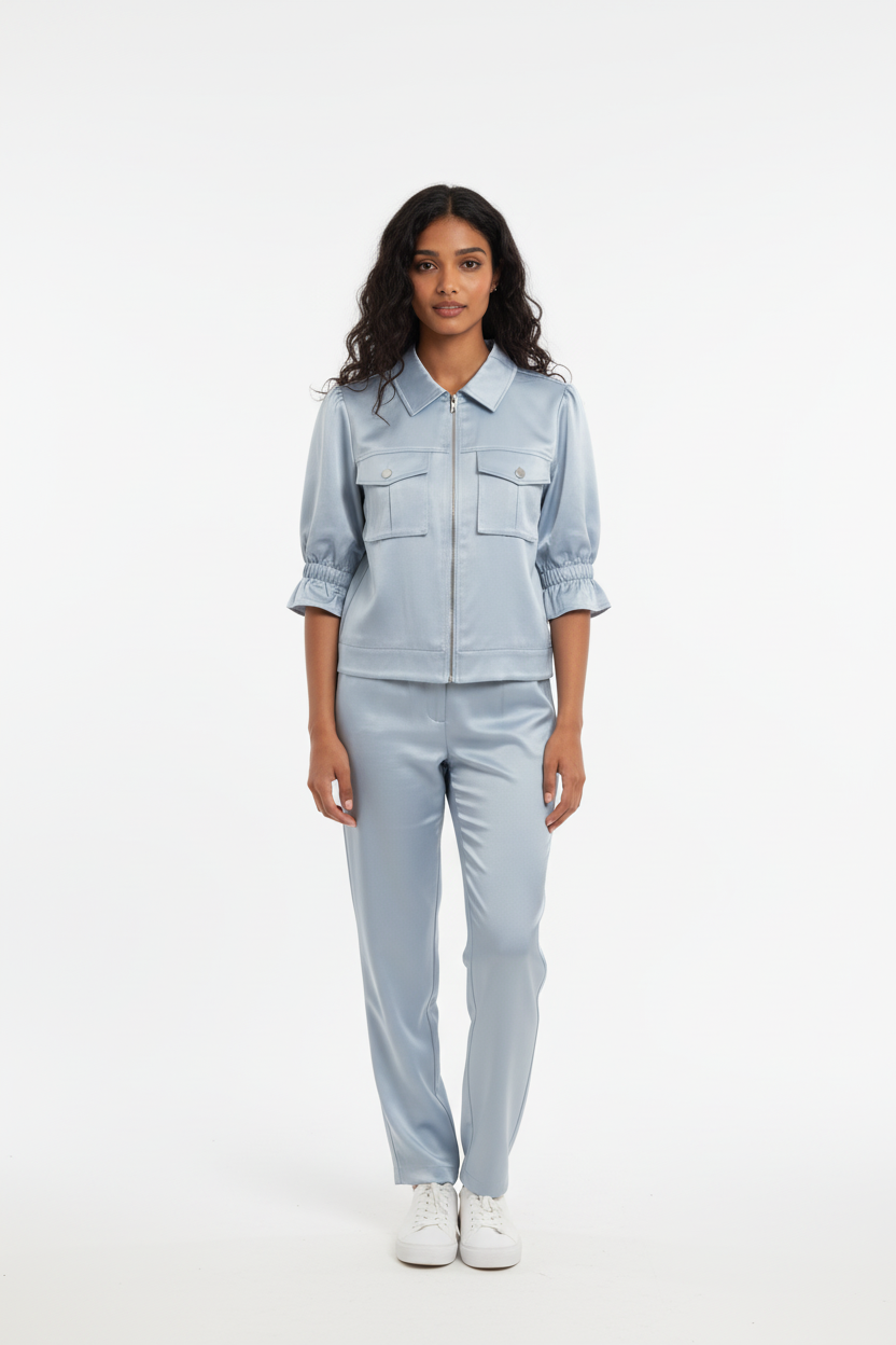 Elsa Satin Cargo Pants