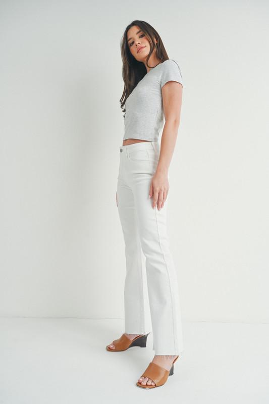 Flare Jeans with Hem Detail