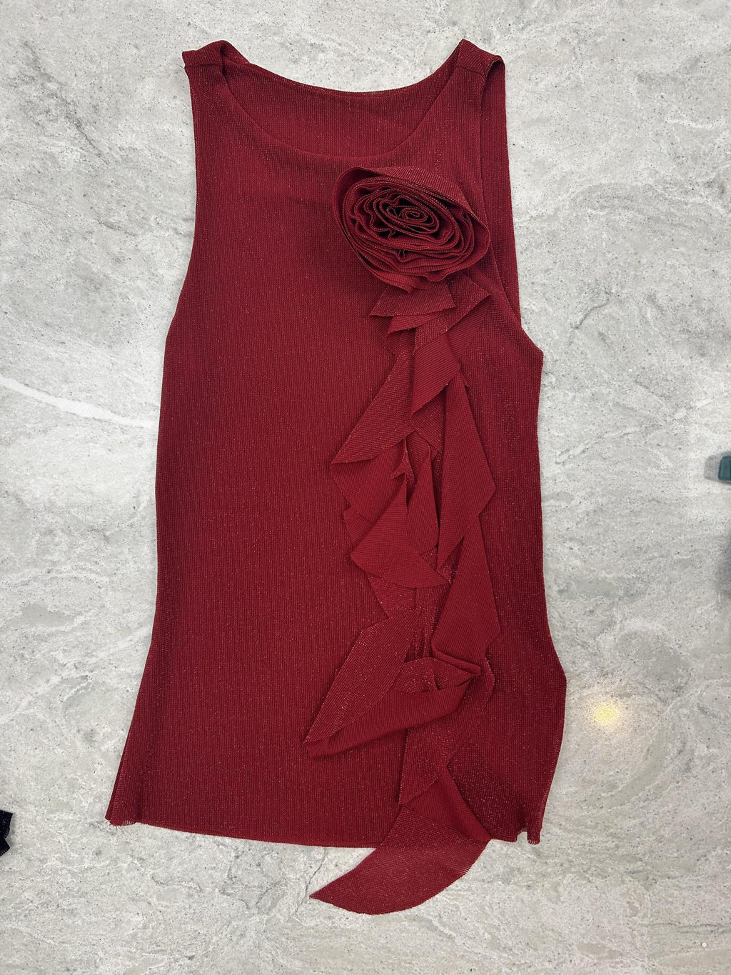 3D Floral Sparkle Tank