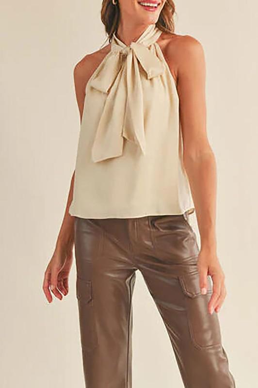 Luxe Satin Halter Top