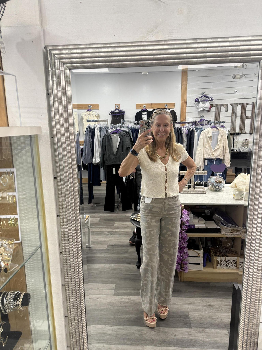 Tan Camo Jeans