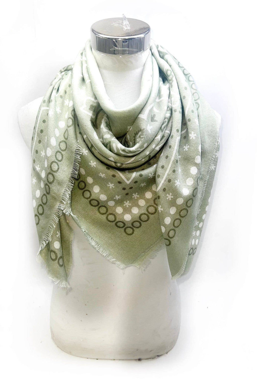 45735-k15 Large square scarf 110 x 110 cm bandana print