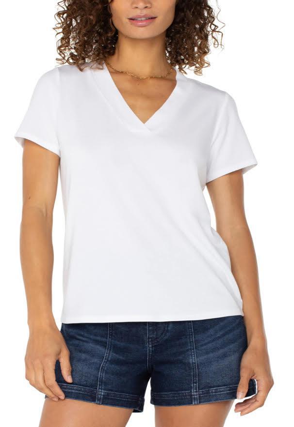 Short Sleeve Tee with Placket