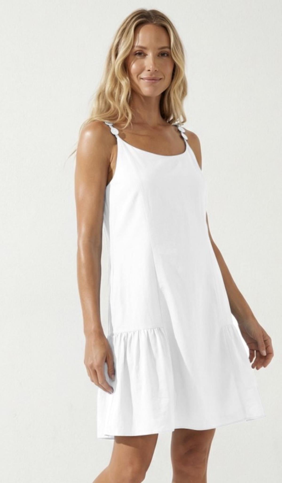 Button Detail Mini Dress