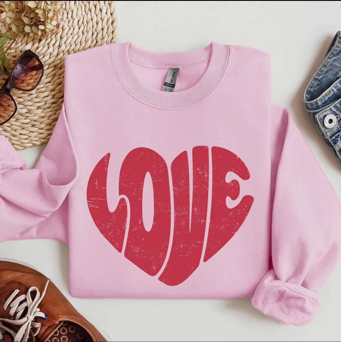 Retro Heart Sweatshirt