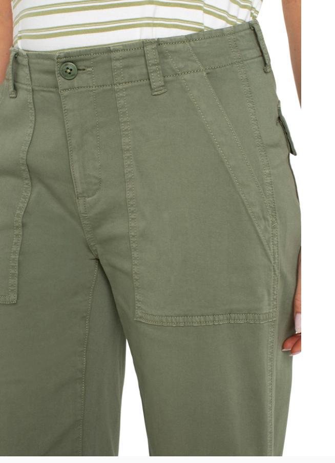 Utility Crop Wide Leg Pant