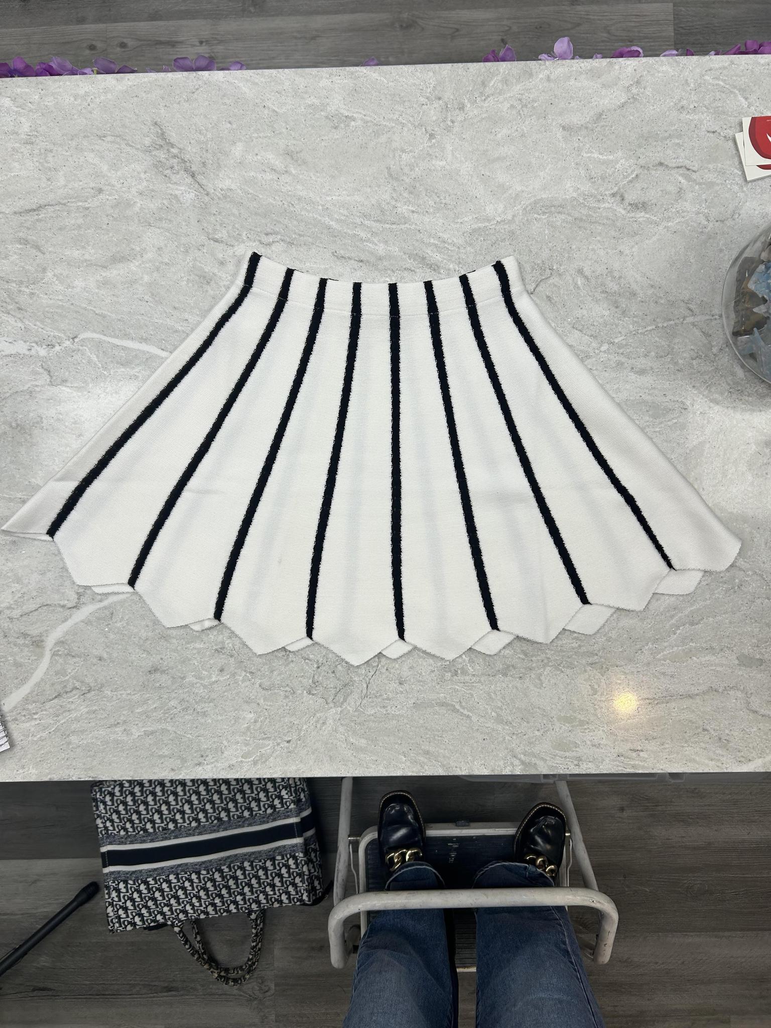 Fine Knit A-Line Skirt