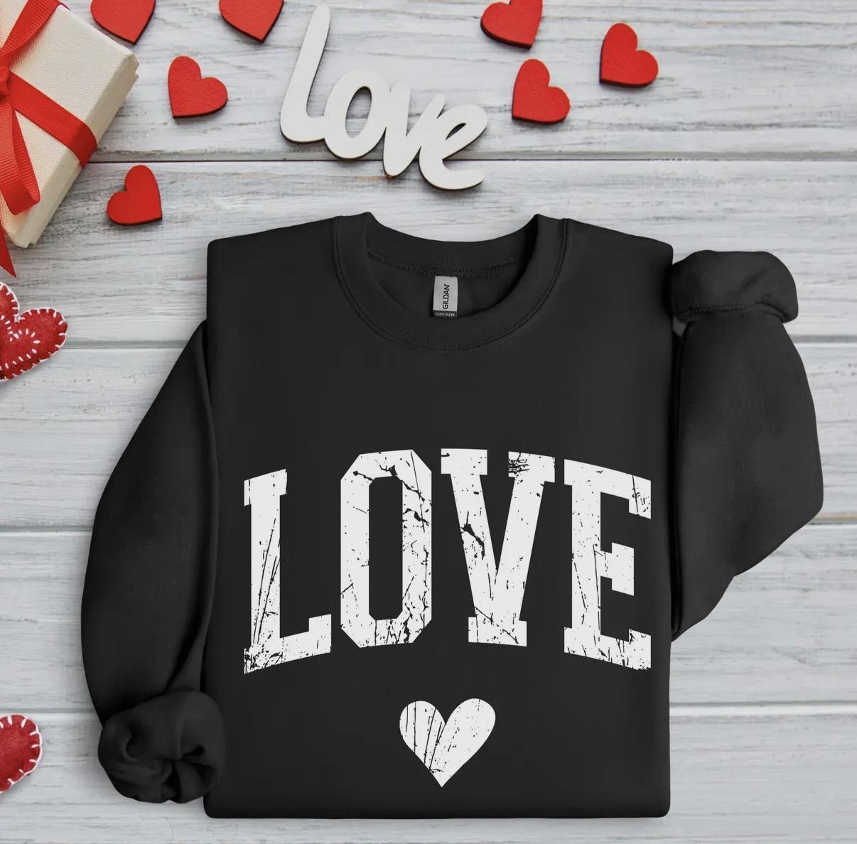 Distressed Love Sweatshirt