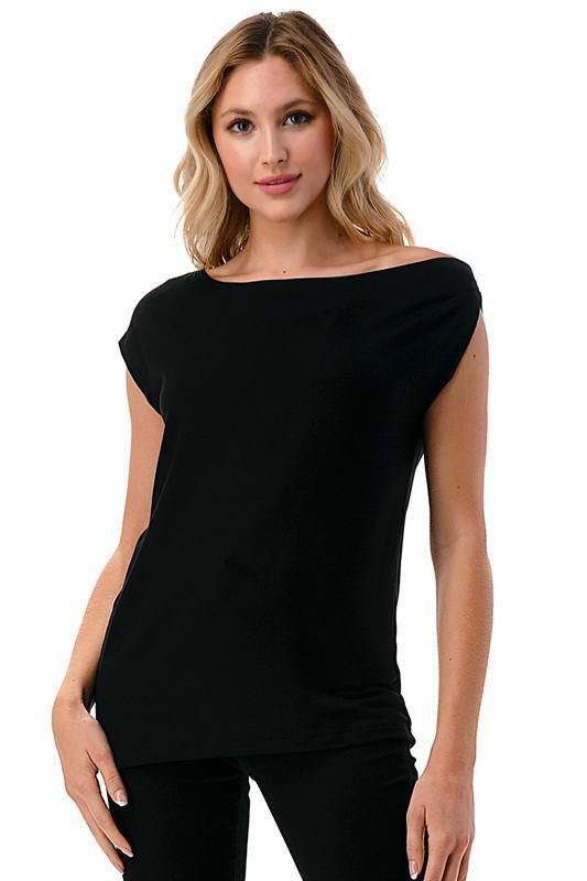 Boat Neck Off Shoulder Top
