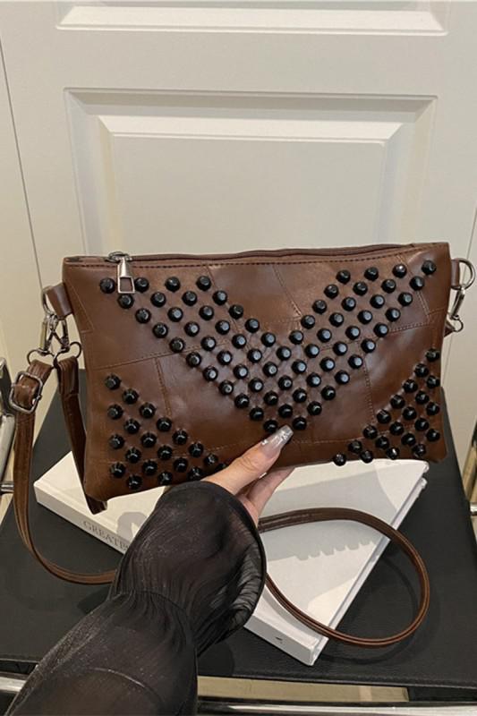 Studded Envelope Crossbody Bag