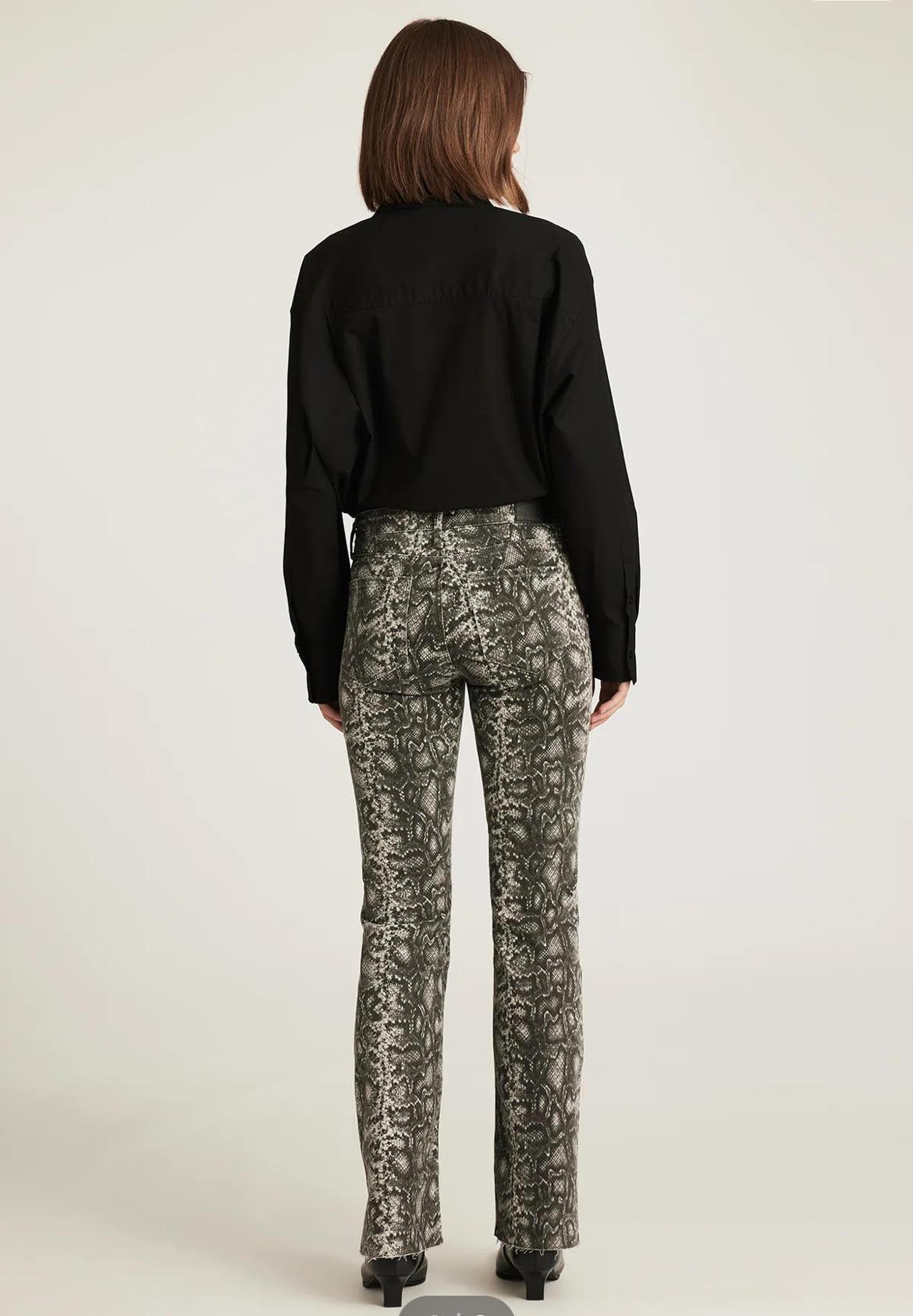 Vicky Snake Print Bootcut Jean