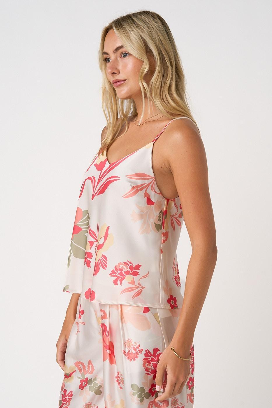 Floral Print V-Neck Cami