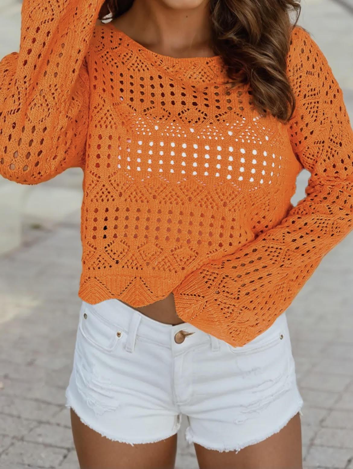 Scallop Edge Sweater