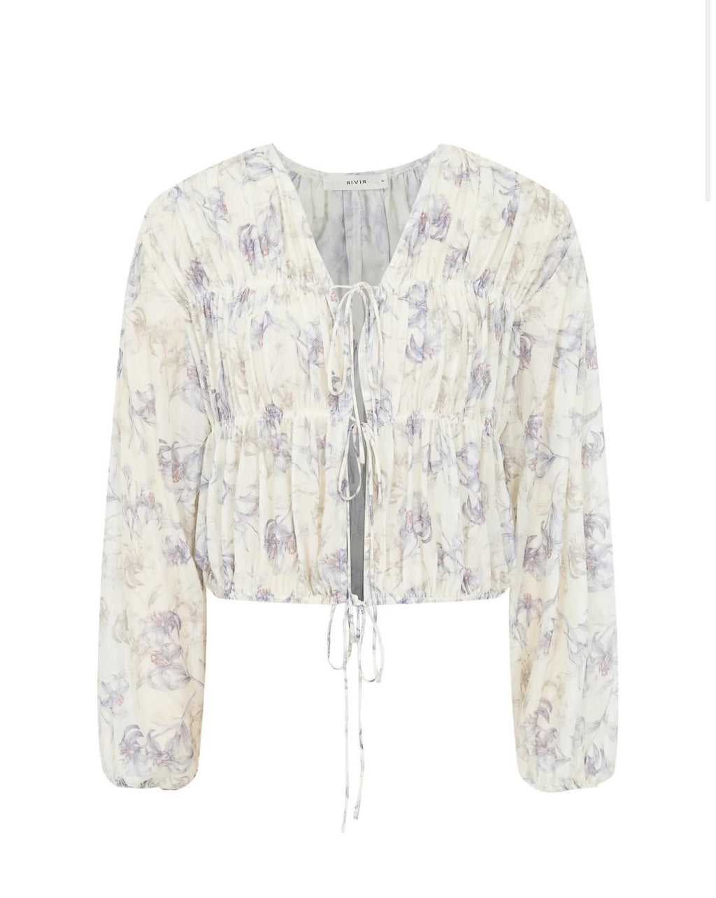 Sheer Floral Blouse