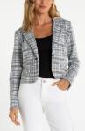 Cropped Checkered Blazer
