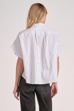 Striped Boxy Button Down