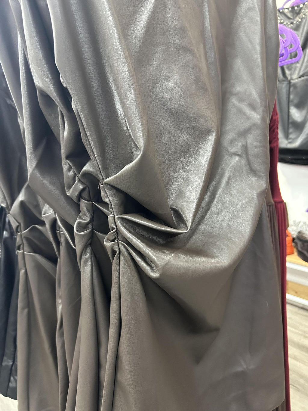 Emily Vegan Leather Dress