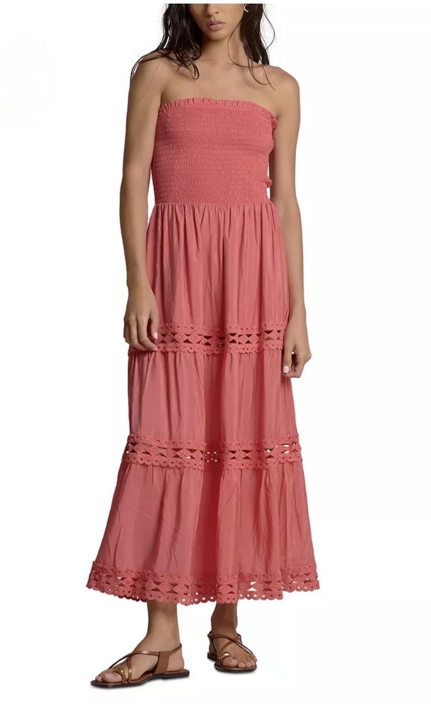 Strapless Tiered Maxi Dress