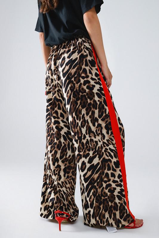 Leopard Drawstring Trousers