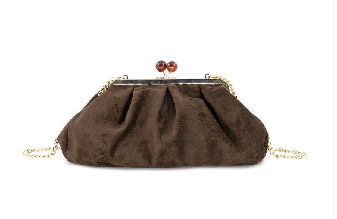 Aura Suede Clutch