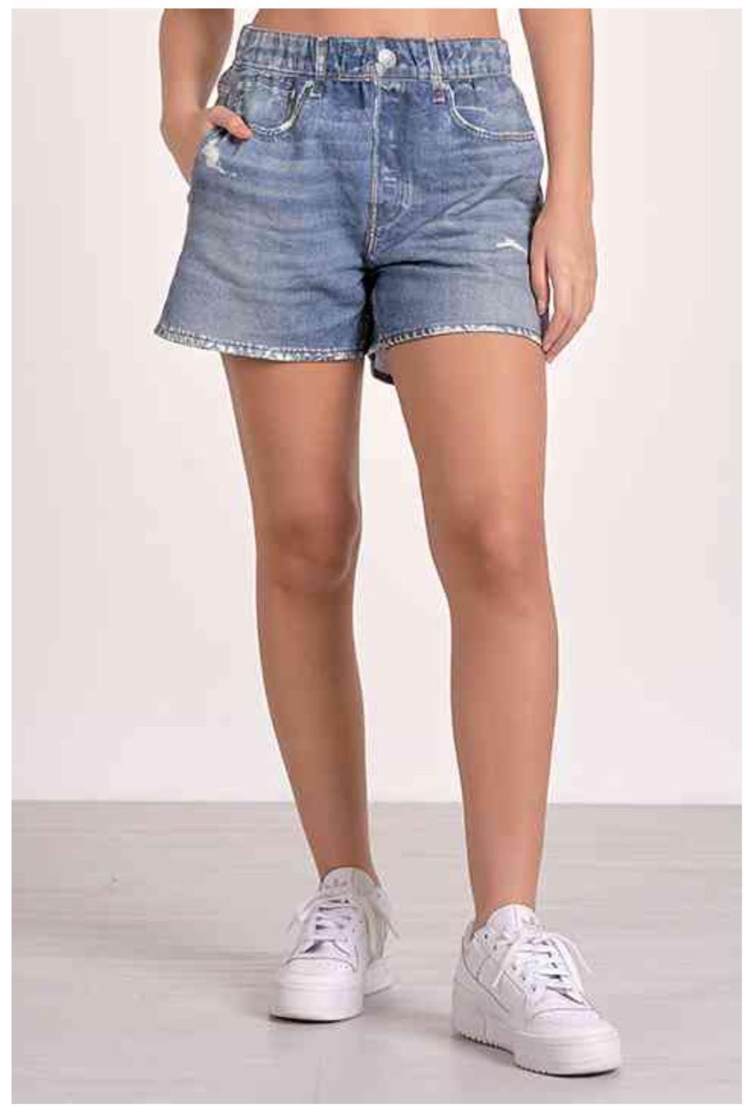 Liquid Denim Shorts