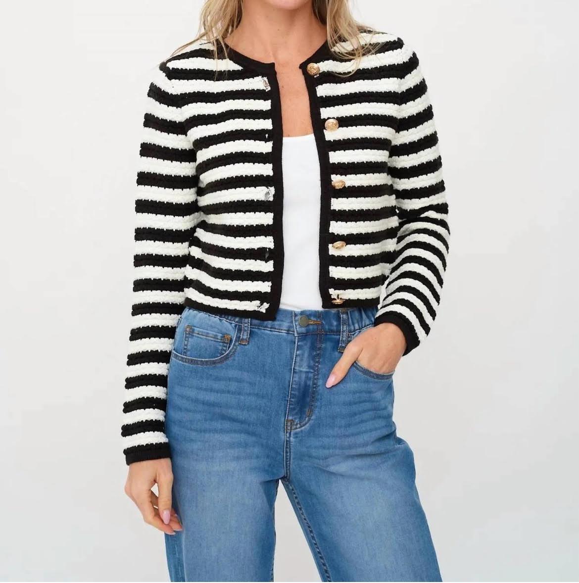 Hannah Striped Cardigan
