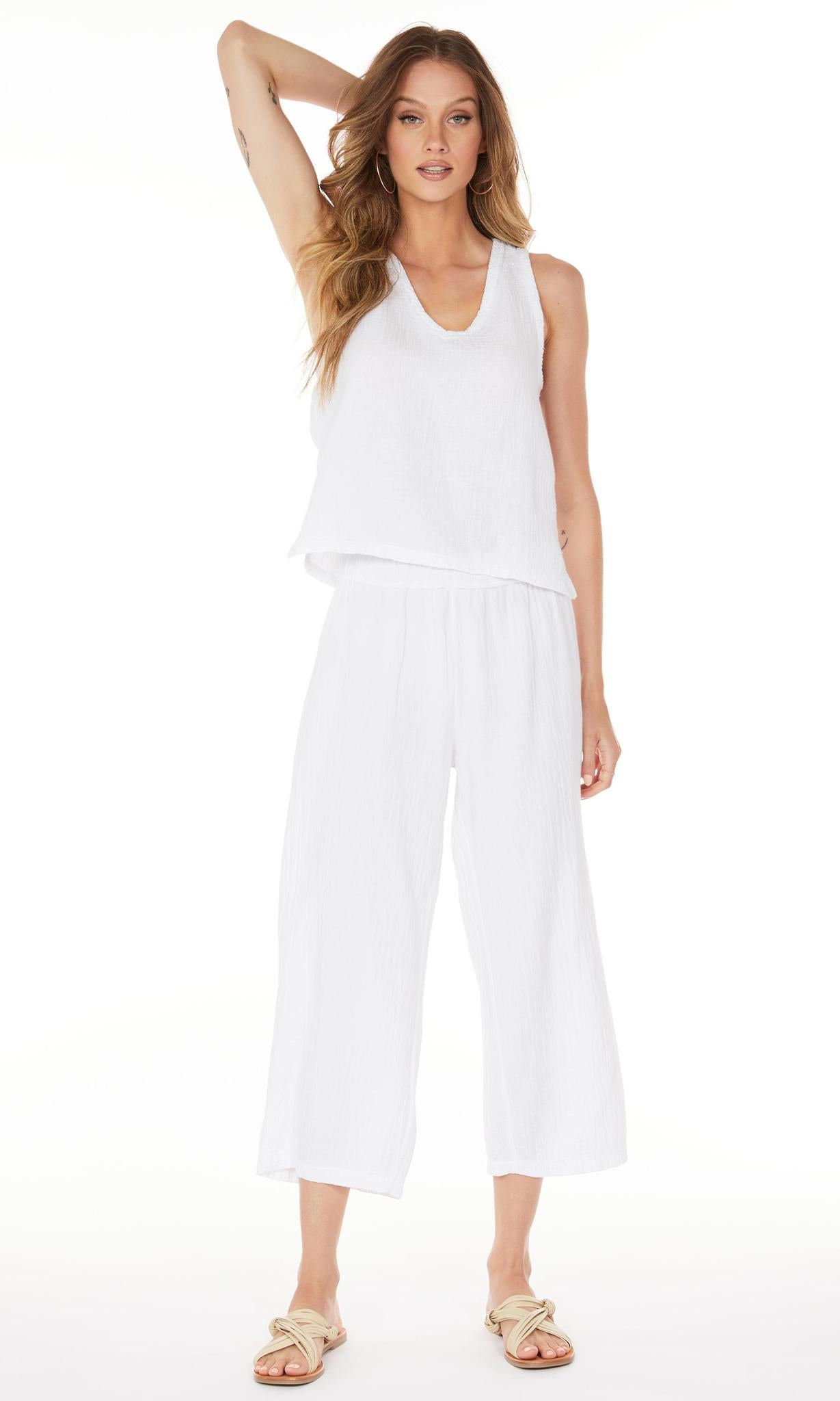 Kyleigh Cropped Wide Leg Pants