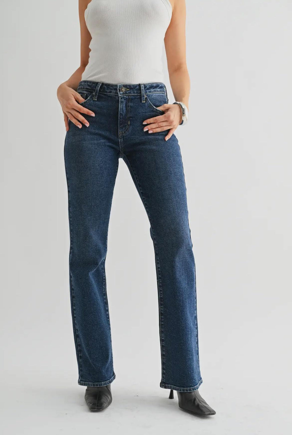 Low Rise Boot Cut Jeans