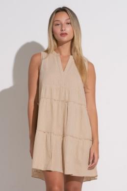 Sleeveless A-Line Dress