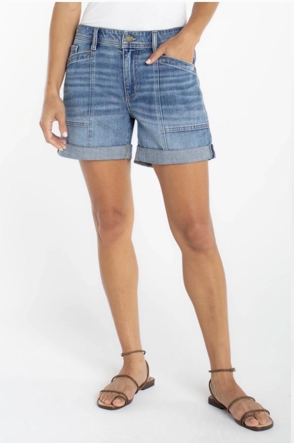 Elastic Back Cuffed Short