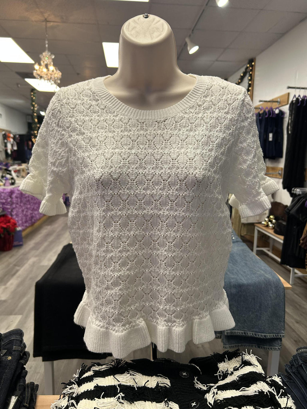 Flutter Sleeve S/S Sweater