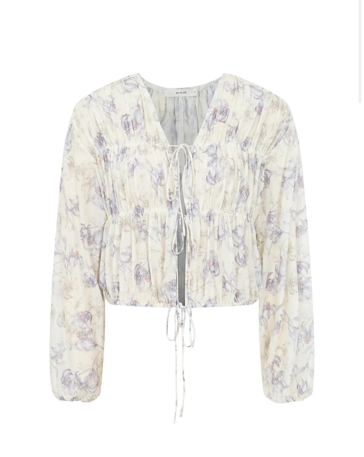 Sheer Floral Blouse
