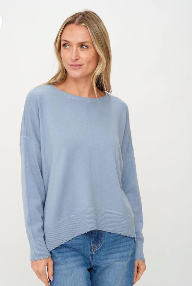 Angi Frayed Sweater