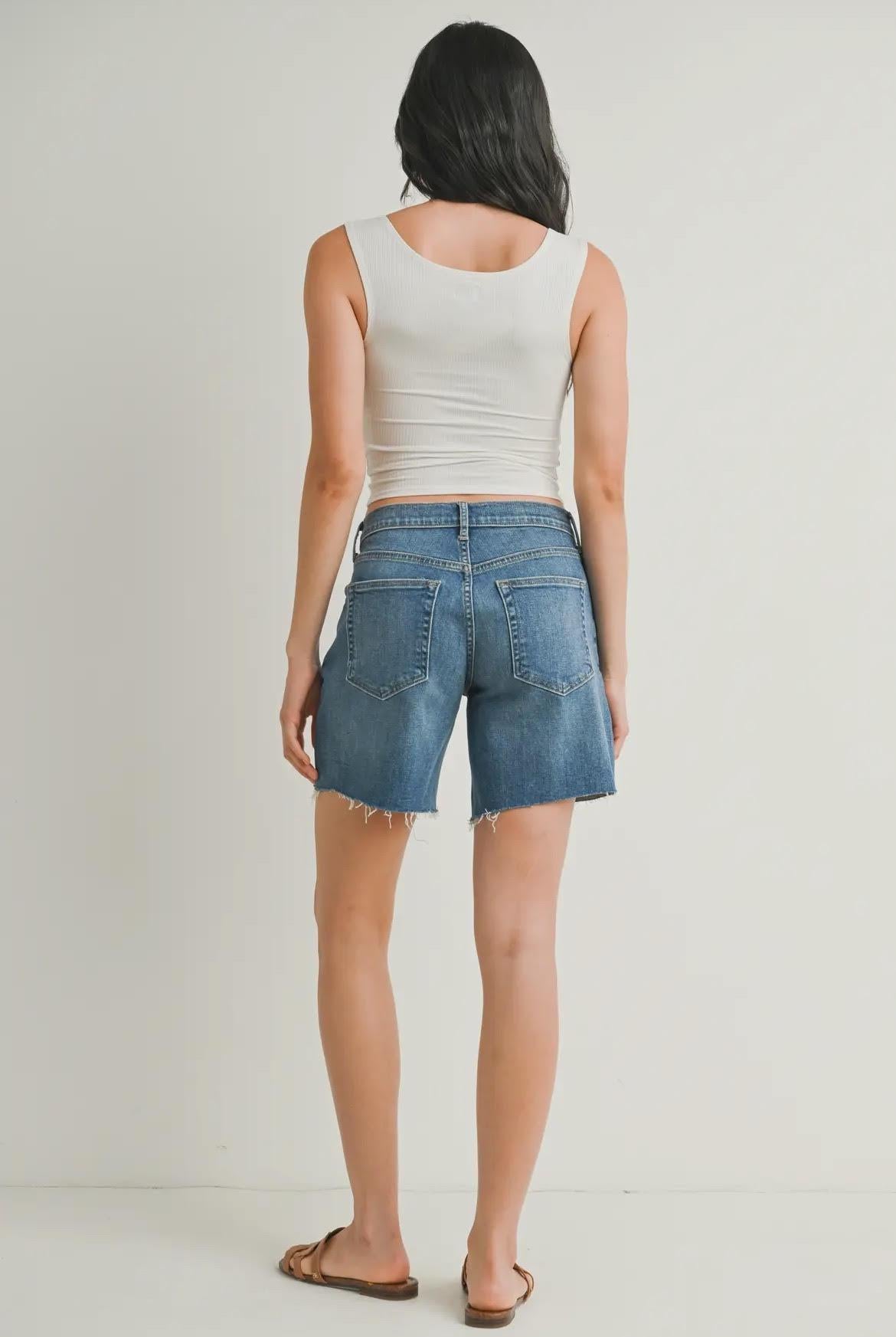 Denim Bermuda Shorts