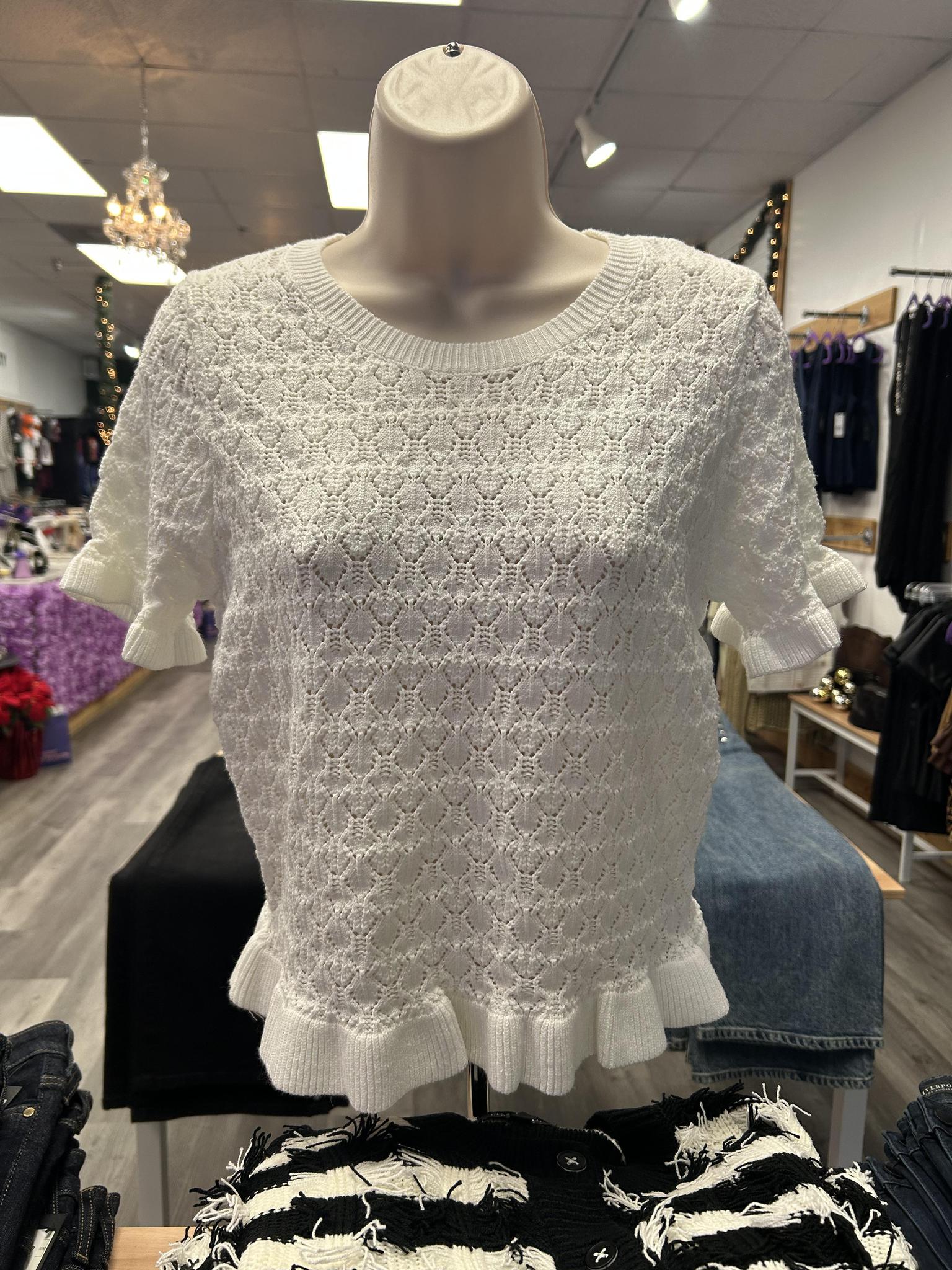 Flutter Sleeve S/S Sweater