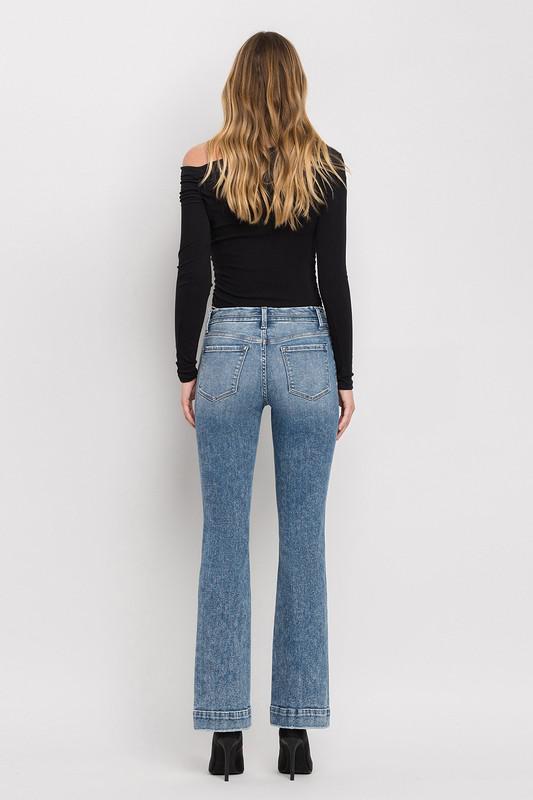 Mid Rise Boot Cut Jean